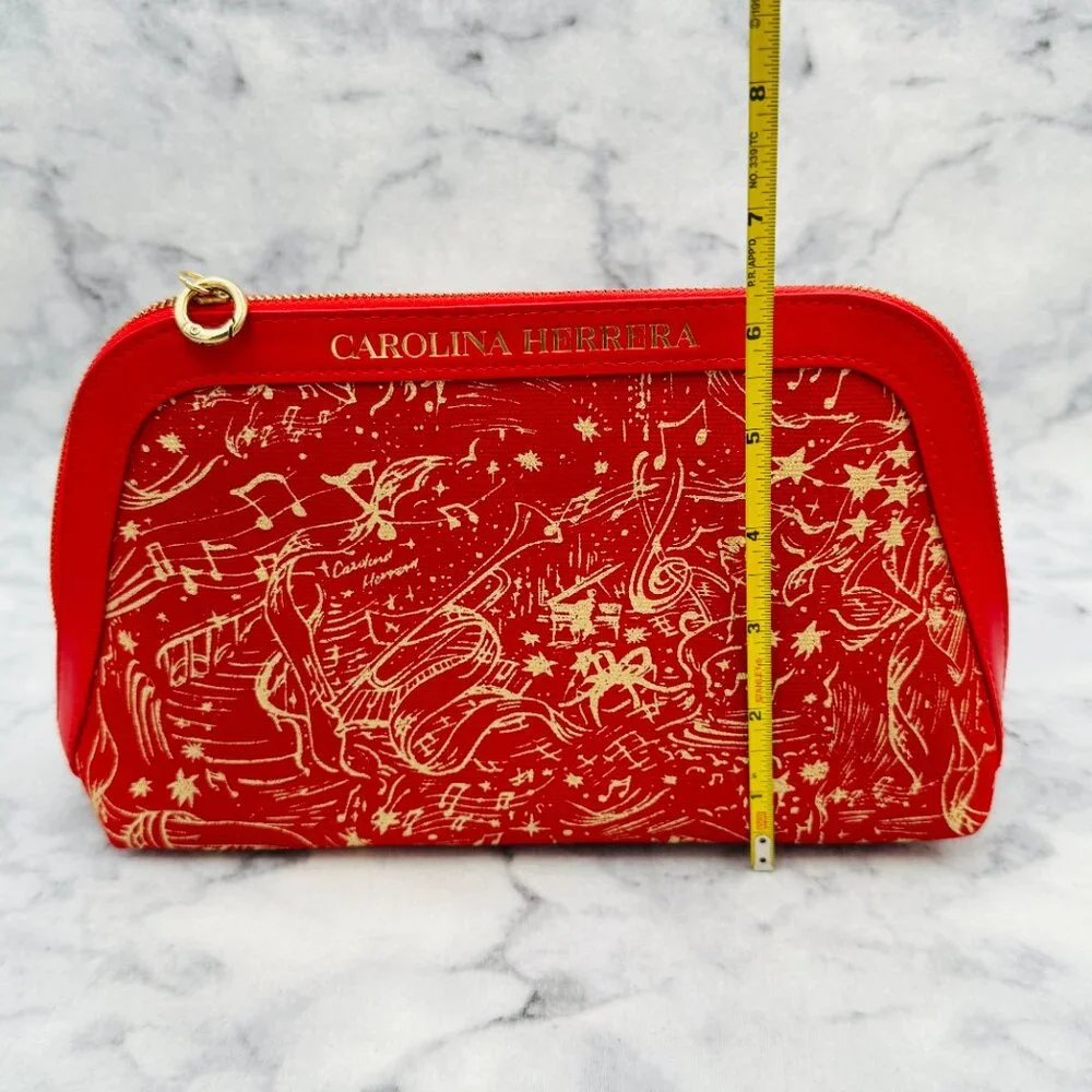 Carolina Herrera Beauty Gift Set-Red Pouch, Good Girl,Lipstick,Mirror-4pc-NEW